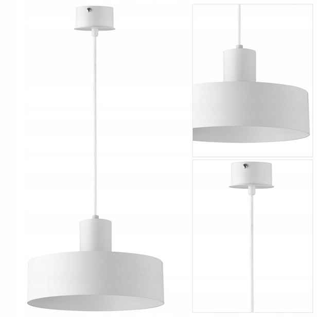 Závěsná lampa bílá Rif moderní intenzivní lesk nad barem Sigma Lighting