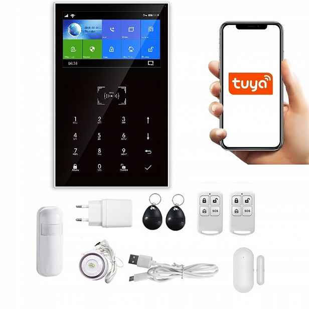 Bezdrátový LCD Alarm 4.3' Gsm WiFi Tuya Smart