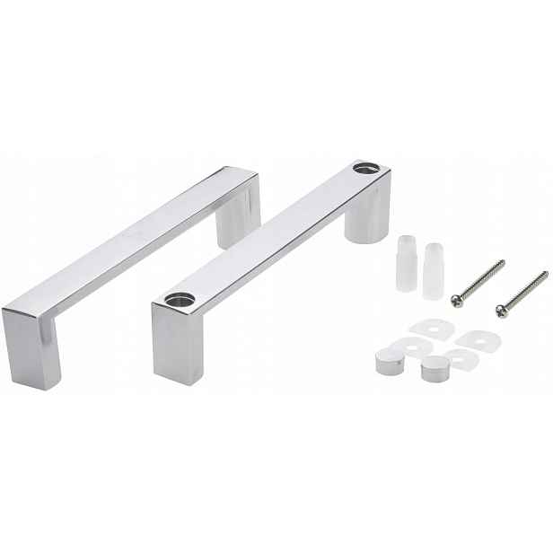 Čtvercový držák pro sprchové dveře, otvory 140 mm