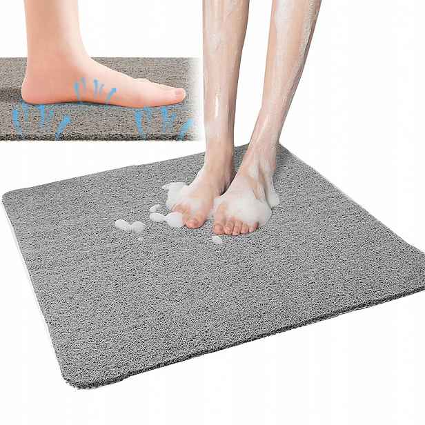 Podložka Do Koupelny 80X80 CM Pvc Protiskluzová, Snadno Se Krájí
