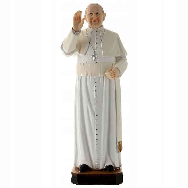 Figura Papež František I. Svatý otec 40 cm vysoký, Ručně Malovaný