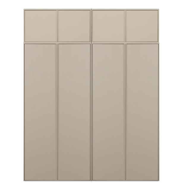 Krémová modulární skříň z borovicového dřeva 200x250 cm Daily – vtwonen