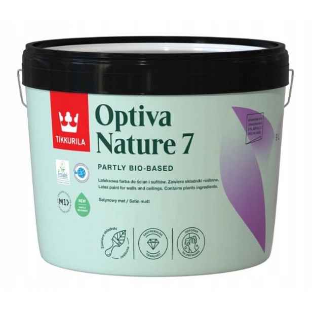 Latexová Frba Tikkurila Optiva Nature 7 C 2,7 L, Pouze Pro Barvení!