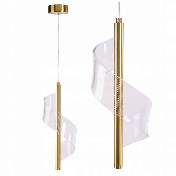 Závěsná Lampa Jednotná Stropní Tuba Zlatá Glamour Do Jídelny Nad Stůl