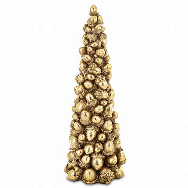 Zlatá vánoční figurka ze zlatého žaludu 38 Cm 170849 Art-pol