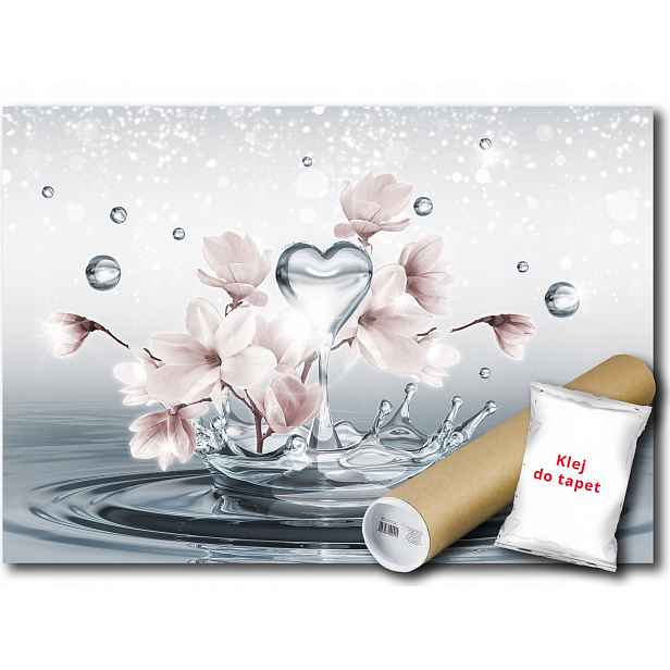 Fototapeta Flizelina Magnolie Srdce Voda 368x254