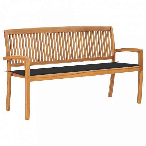 Zahradní lavice teak / látka Antracit