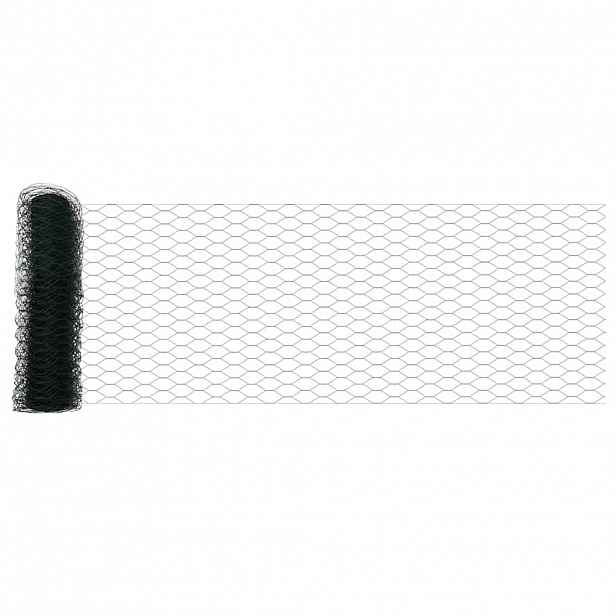 vidaXL Hexagonální oplocení 0,4 x 25 m PVC Zelená