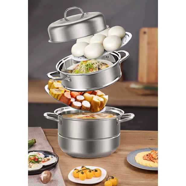 Hrnec na páru Ocel 316 12L 30cm Indukce a plyn