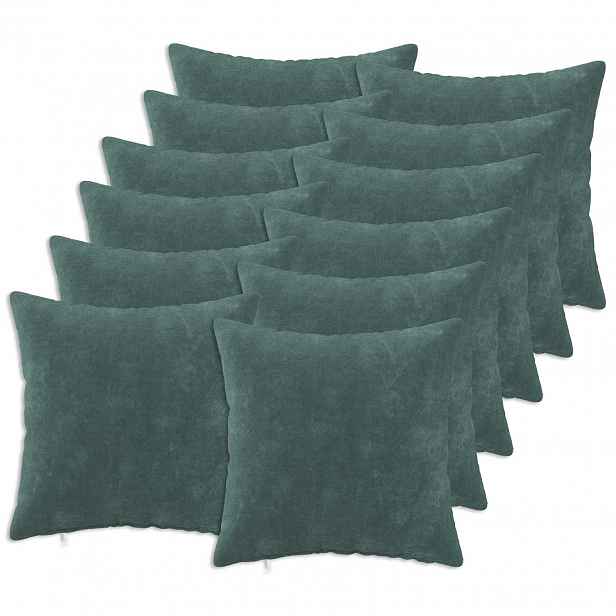vidaXL Povlak na polštář 12 pcs HEERLEN Mořsky modrá 45 x 45 cm