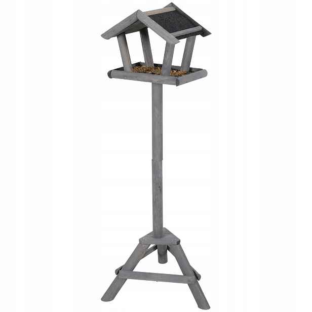 Dřevěný domeček pro ptáky na stojanu 105 cm Bites for Birds Fsc