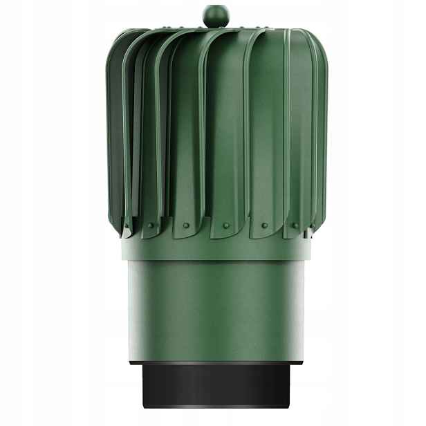 Komínová vložka do ventilace Otočná fi150+REDUKCE 125 Zelená 6020