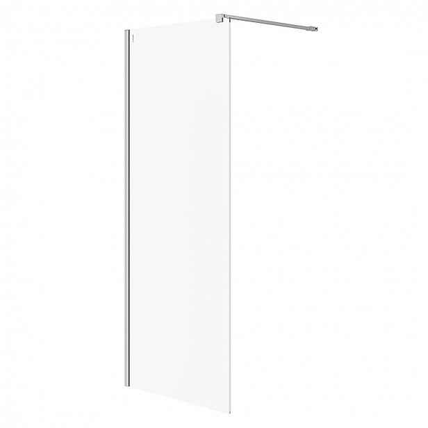 Cersanit Mille - Sprchová stěna Walk-In, 80x200 cm, chrom/čiré sklo S161-005