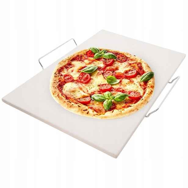 Šamotový Kámen Na Pizzu Se Stojanem 44X30 CM Orion Do Trouby