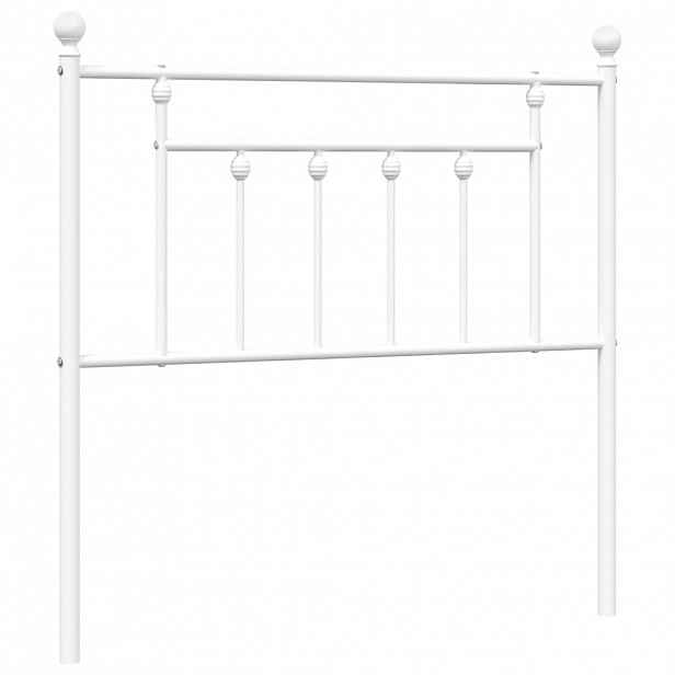 vidaXL Kovové náhradní čelo postele bílé 90 cm