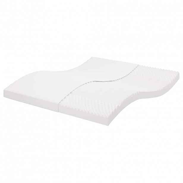 vidaXL Pěnová matrace bílá 160 x 210 cm 7 zón tvrdost 20 ILD