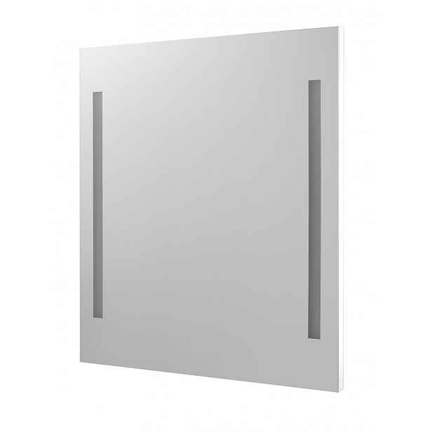Zrcadlo s LED osvětlením Dřevojas STRIPE ZCO 50 bílá mat