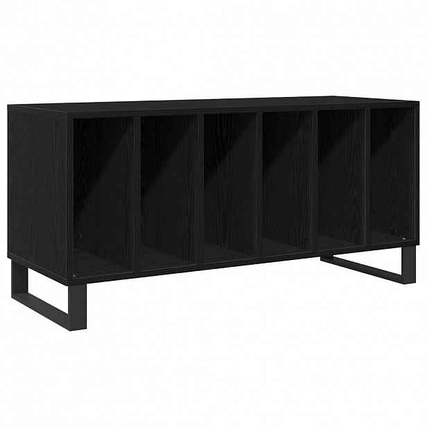 vidaXL Skříň na gramofonové desky Černý dub 100 x 38 x 48 cm