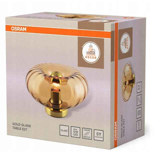 Ledvance stolní svítidlo Decor Gold Glass E27 zlaté