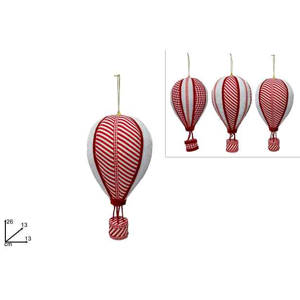 PROHOME - Dekorace balón 13x13x26cm různé dekory