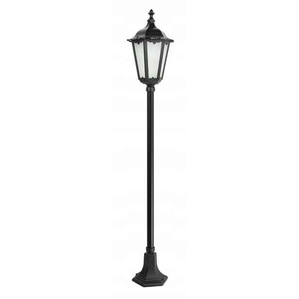 Venkovní zahradní stojací lampa tradiční černá sloupek 164cm IP43 Su-ma