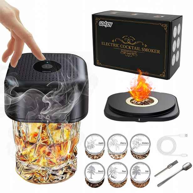Elektrická Sada Na Uzení Whisky Smoker S Nástroji Na Nápoje 6 Příchutí