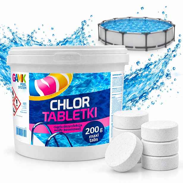 Intex Chlor Long Tabs 5KG Tablety 200G 25X200G Stálá Dezinfekce Vodou