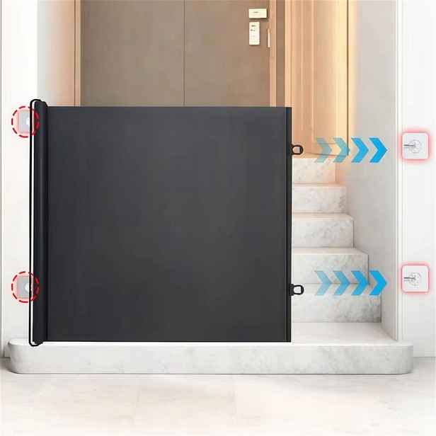 Rozkládací Bezpečnostní Branka Pro Dítě Nebo Psa Vyrobená Ze Síťoviny, 130 X 78 CM