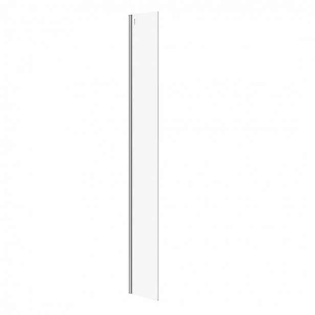 Cersanit Mille - Pevná boční stěna pro Walk-In, 30x200 cm, chrom/čiré sklo S161-013