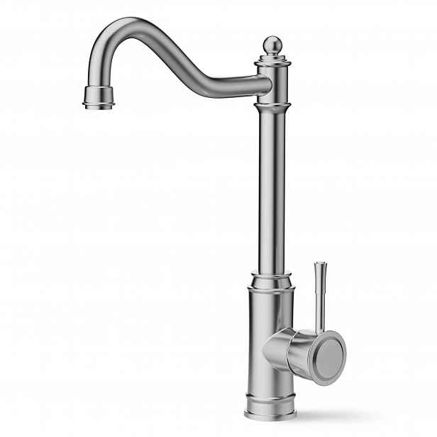 Kuchyňská Otočná Kartáčovaná Baterie Inox 360° 345 MM