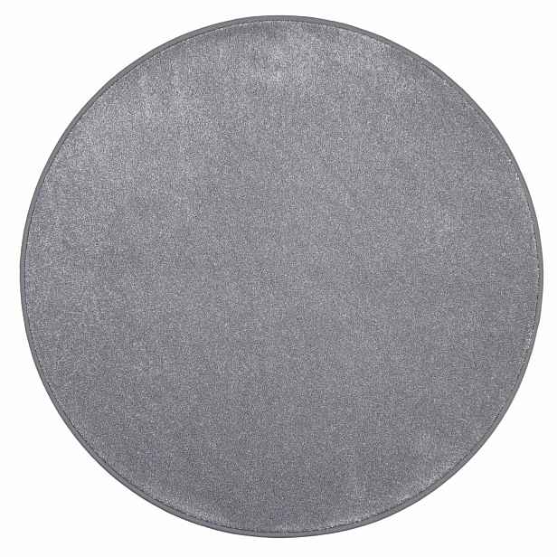 Kusový koberec Apollo Soft šedý kruh, 80x80 (průměr) kruh, šedá, chodba / předsíň, Vopi