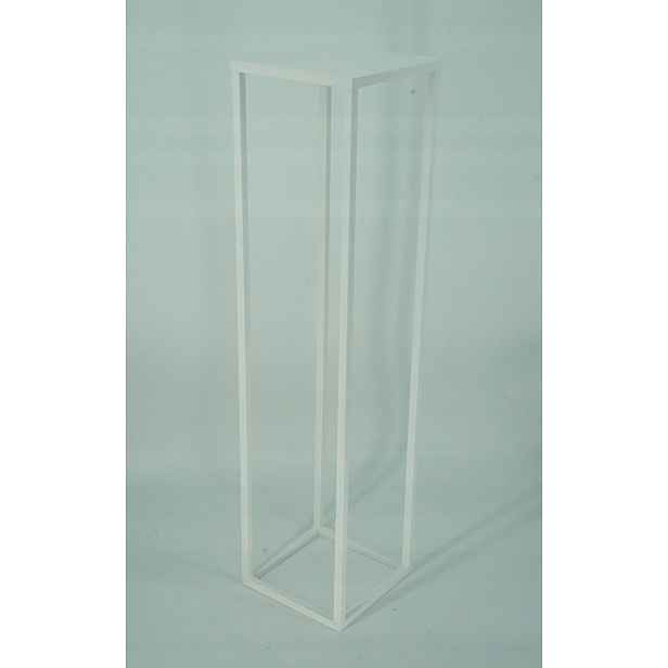 SIMPLE-16 Držák Na Květináč 100 cm kovový, bílý, 1-úrovňový
