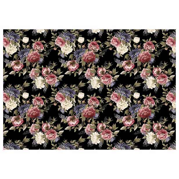 Tapeta Květiny kytice do ložnice obývacího pokoje vintage klasické 208x146 lepidlo