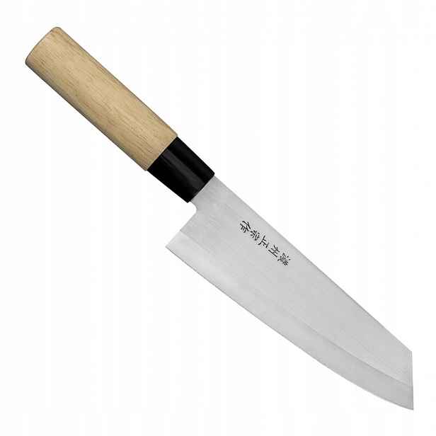 Satake Megumi 420J2 Japonský Nůž Bunka Santoku na Zeleniny 17 cm