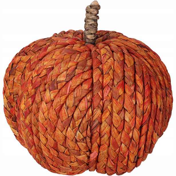 Dýňová Ozdoba Podzimní Oranžová, Stylová Do Domu, Průměr 20 CM