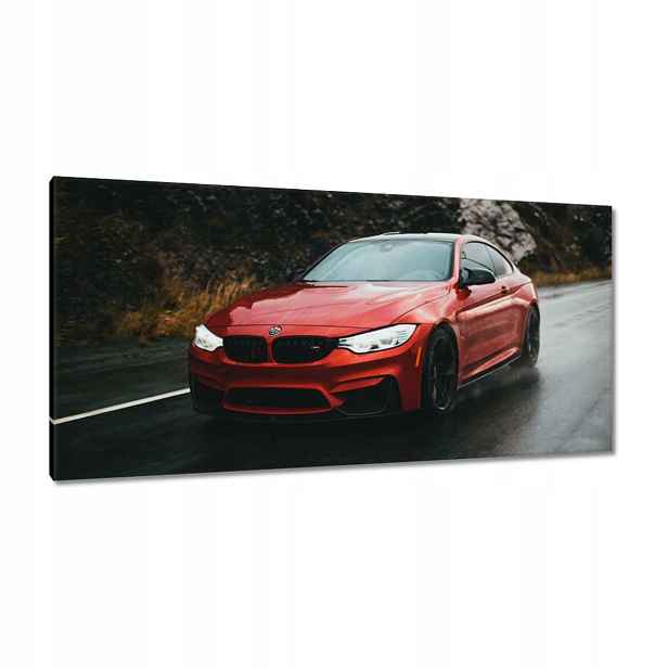 Obrazy 115x55 Červené Bmw Auto