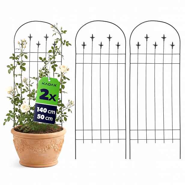 2 Ks Podpora Pro Růže 140 Cm Terasová Zahradní Pergola Pro Popínavé Rostliny Kovová