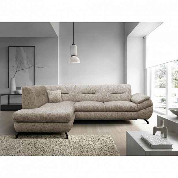 MID.YOU ROHOVÁ SEDAČKA, textil, světle hnědá