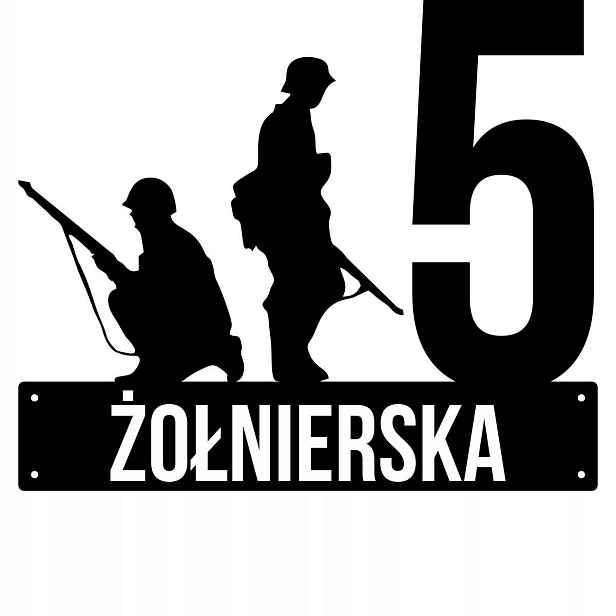 Číslo Na Dům 60cm Tabule Adresa Ocel 2MM Grafika 167