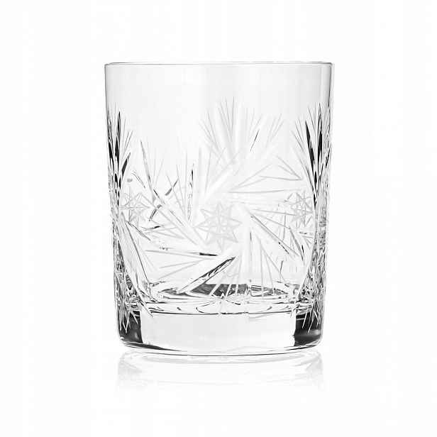 Křišťálové sklenice nízké na whisky Zawiercie Mlýnek 280 ml 6 ks