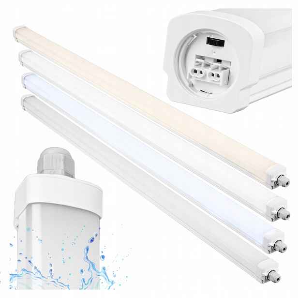 Led lampa 40W 120 cm Stropní svítidlo na omítku vodotěsné do garáže x4