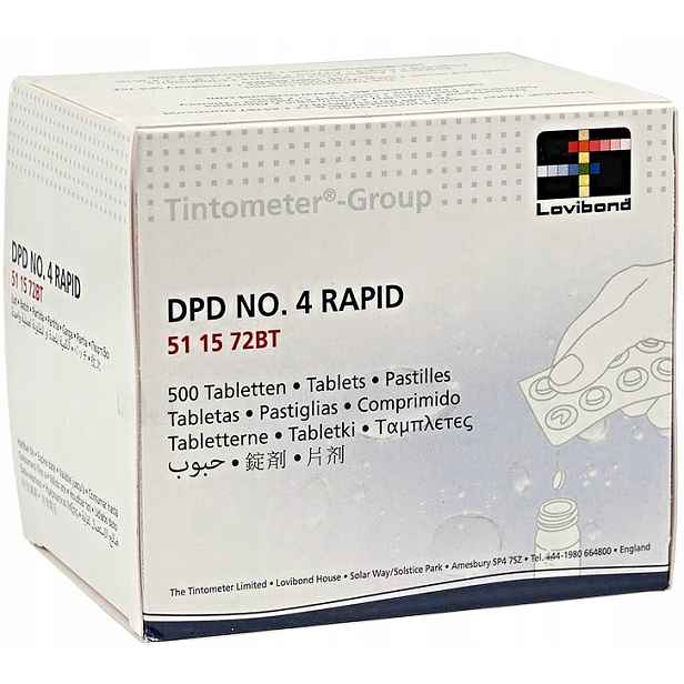 Tabletky na měření Dpd 4 Rapid 500 Ks Lovibond