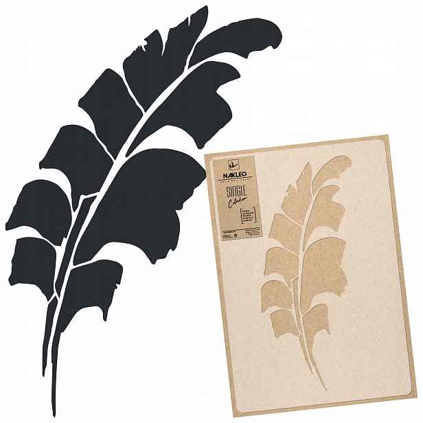 Malířská šablona Vícenásobná L 59x95 cm Vzor Listů Tropický banánovník Listy