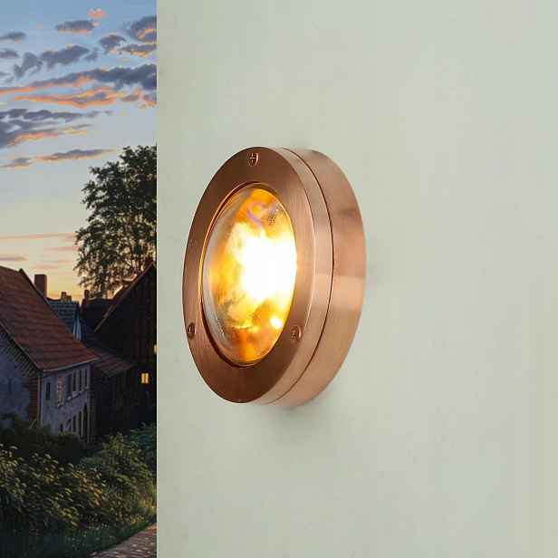 Venkovní mosazné nástěnné svítidlo IP64 Fasádní lampa do domu garáže na terasu