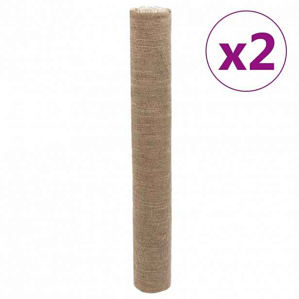 vidaXL Jutové role 2 ks 1 x 50 m 100% juta 200 g/m²