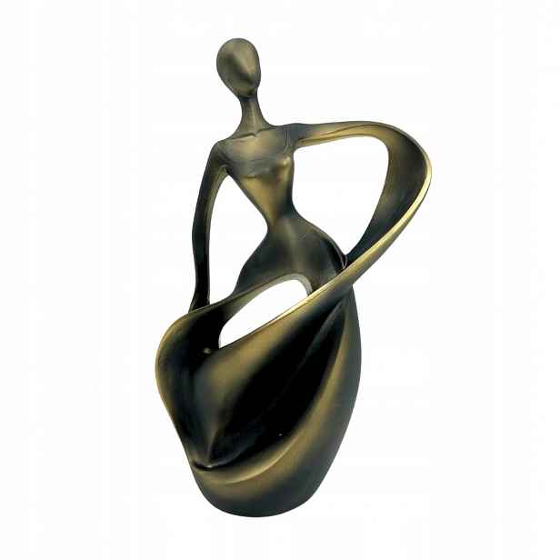 Figurka Tanečnice 24 cm Zlatá Moderní Abstraktní dekorace Dárek