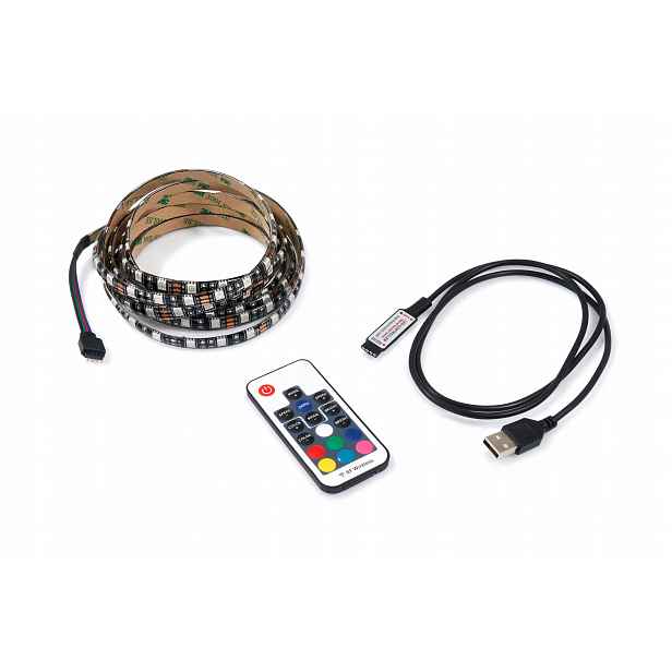 Rgb Led Páska 5V IP65 S Dálkovým Ovládáním Usb, Podsvícení Televizoru 5 M