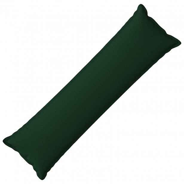 vidaXL Polštář s polštářem HOUTEN Tmavě zelená 40 x 145 cm Falešný len