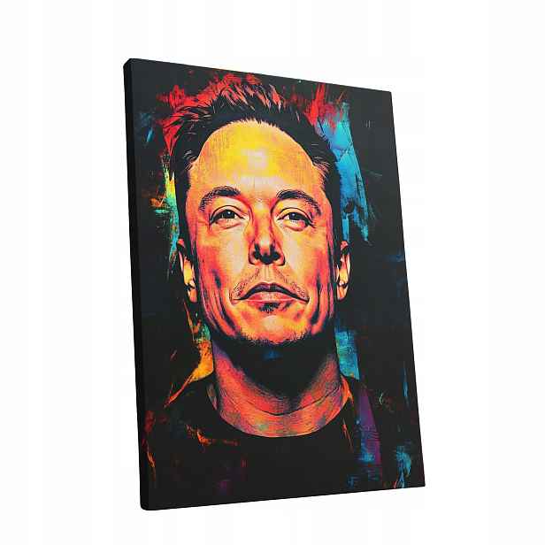 Obraz na plátně Portrét Elon Musk v obývacím pokoji Elona Muska dárek 60x80