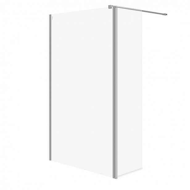 Cersanit Mille - Sprchová stěna Walk-In, 120x200 cm, chrom/čiré sklo S601-179
